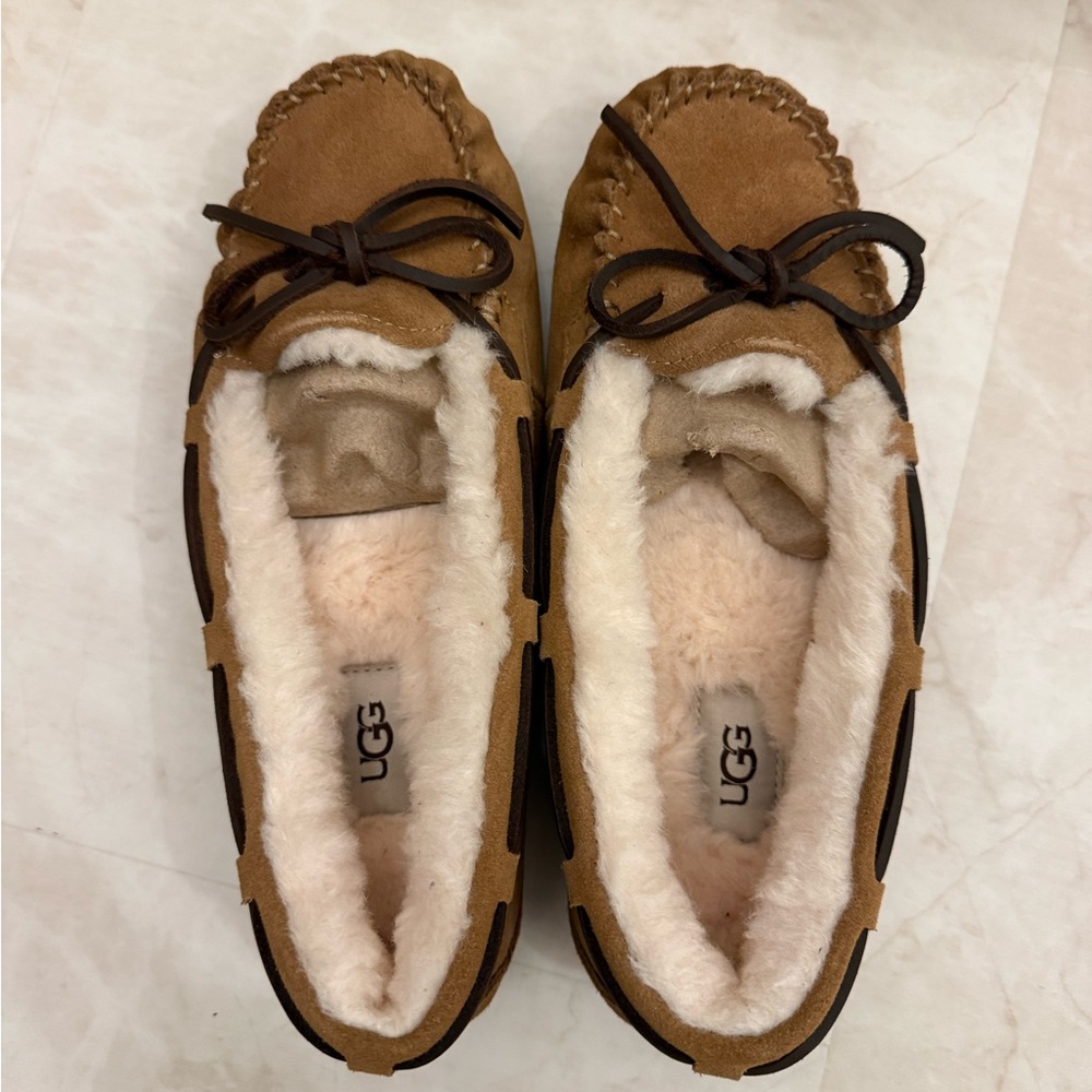 UGG Women's Brown Moccasin Slippers